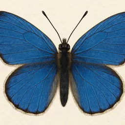 The Blue butterfly