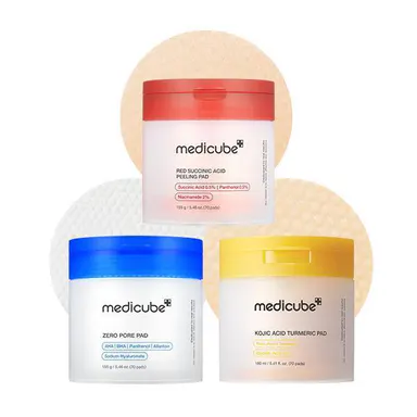 [medicube] Mix & Match Toner Pads Setㅣ Pore, Use After Spot, Brightening Care for Clear & Glass Glow SkinㅣTikTok Viral Toner Pads