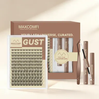 GUST |  Maxcomfi DD Curl Cluster 2.0 Multi-Pack | Natural Layered Lash Clusters | Natural Lashes Clusters Waterproof Cryproof  Longlasting Party Mother Gifts SummerVibes,sunscreen,back to school