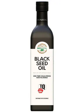 BioNatal Ethiopian Black Seed Oil 16 oz (GLASS) | 100% Pure Nigella Sativa (Black Cumin) Oil, Cold-Pressed 77–98°F, Unrefined & Unfiltered with Natural Sediment | Fresh Crop (≤12 Months), Non-GMO, Small Batch | High Thymoquinone (TQ) Tested up to 4.64%