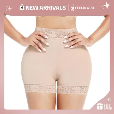 FeelinGirl Butt Lifter Panties Shapewear for Women Shapewear Shorts Compression Comfortable Lace Panties Womenswear Lady Underwear Basic #newarrivals#SohoChic