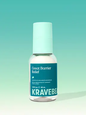 KraveBeauty Great Barrier Relief - Reparative, Skin-Soothing Serum for All Skin Type, Especially Sensitive & Eczema-Prone Skin