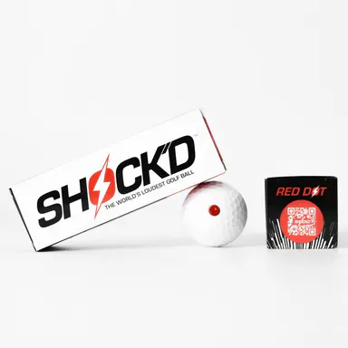 SHOCK'D Exploding Golf Balls - 3-Pack Solid Color Prank Gift, Golf Gadgets for Adults, Loud Sound Novelty Gear for Bachelor Parties, Choose Your Style Outings, Ball Style Golf, Incognito - White
