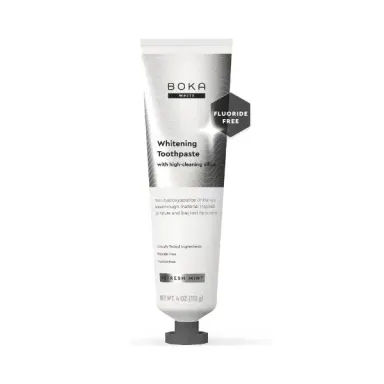 Boka Whitening Nano Hydroxyapatite Toothpaste – Refresh Mint, Fluoride-Free for Sensitive Teeth, 4oz
