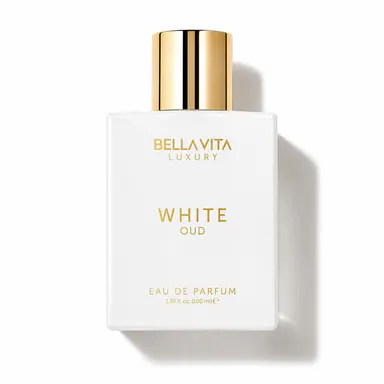 Bellavita Luxury White Oud Eau De Parfum 100ML | Elegant Unisex Perfume for Women & Men | Fresh Spicy Oud Fragrance | Long Lasting Luxury Scent | Women Perfume Gift Set