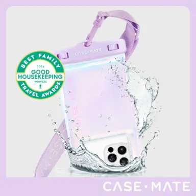Waterproof Floating Phone Pouch with Adjustable Lanyard Strap, Crossbody Strap, Universal Cellphone Protective Holder for Swimming, Floats Up