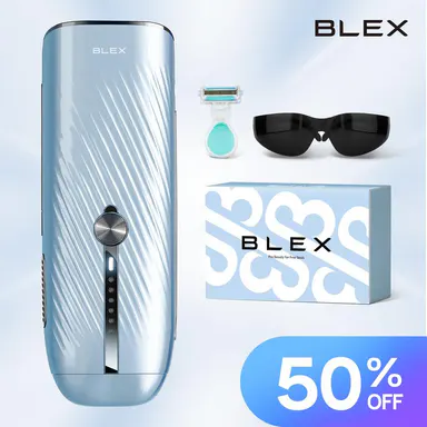 Blex Velvet IPL Hair Removal Device - Personal Care Appliances, Beauty Products with Sapphire Ice-Cooling Design, Dual-Pulse Technology, 0.2-Second Flash Gap, Nearly Painless Lasting Results for Body & Face (For Women & Men)