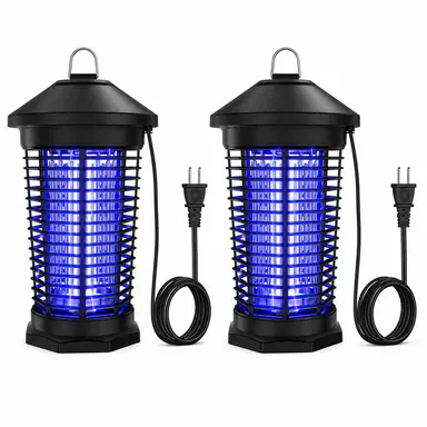 Portable Mosquito Zapper Fly Zapper Indoor, High Powered Mosquito Killer Lamp, Hanging Waterproof Bug Light Zapper for Patio Backyard Home Garage Camping，mosquito killer for bedroom quiet，bug zapper for backyard#fathersdaygifts
