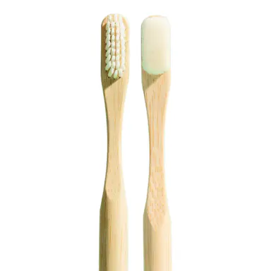 Oris Set of 2 Sustainable Bamboo Toothbrushes - 100% Plant-Based Oral Care for Sensitive Teeth & Gums | Ultra-Soft Eco-Friendly Nano Brush with Medium-Firm & Nano Bristles