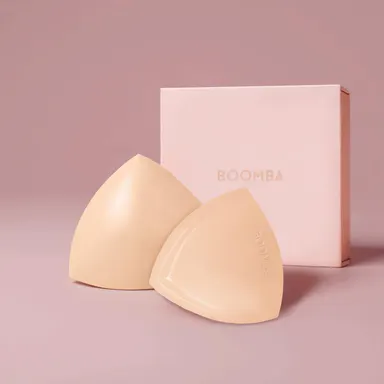 BOOMBA Invisible Lift - Patented Sticky Fashion Bra Inserts Prevents Nipple Slips No Sewing Required Low Cut Tops Womenswear