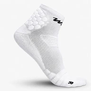 We Ball Sports High Compression Quarter Socks for Men & Youth - Ankle Length, Cushioned, Athletic Fit (1 Pair) - Ideal for Performance Training & Workouts