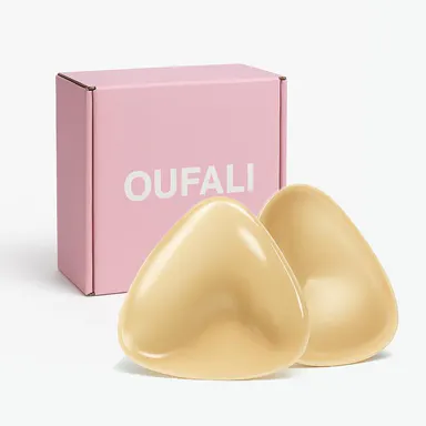 OUFALI Push Up Sticky Inserts Double-Sided Adhesive Ultra Boost Padding Inserts for Bikini Swimsuit Sports Strapless Bra