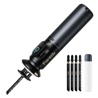 Fanttik R11 Pro Brushless Cordless 4-Inch Mini Reciprocating Saw Kit (5 Blades) – 160W Motor, 0-2200 SPM Variable Speed, Type-C Fast Charge, Tool-Free Blade Change, LED Display, Handles Wood/Metal/PVC, Move Freely, Tools and Gadgets, Cordless Power