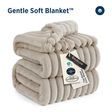 【September Stock Up 】Bedsure Luxury  Corduroy Fleece Sleep  Blanket- Ultra Soft, Warm, Cozy Extra Soft  Baby Blanket for Sofa, Bed, Nursery Ideal Seasonal Gift Solid Yellow Color, Lightweight Comforter, House Decor, Bedroom Items, Nursery Room,sohochic