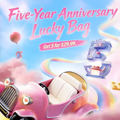 TOPTOY 5-Year Anniversary Lucky Bag, 5-Pieces Collectible Mystery Bundle, Mega Value Pack, Gift Option for Birthdays & Holidays tiktokshopbacktoschool