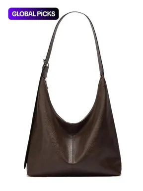 Women's Solid Color PU Leather Shoulder Bag, Simple Large-Capacity Crossbody Bag, Trendy High-quality Daily Commuting Bag, Girl Fashionable Shopping Bag, Fashion Crossbody Bags #GLOBAL PICKS