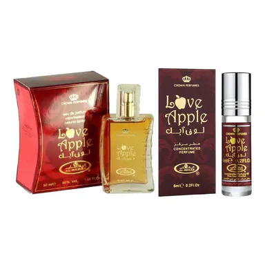 (2pc Bundle Pack) Love Apple - 6ml Oil Roll-On + 50ml Perfume by Al-Rehab