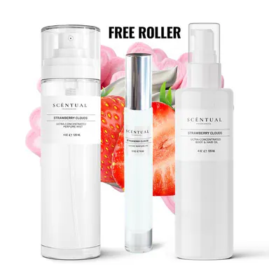 Free Roller Trio Bundle: Ultra Concentrated Mist + Body & Hair Oil + Roller