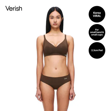 [VERISH] Cool Fit Bra Volume Fit for Women - SIZE UP RECOMMENDED - Seamless Wireless Comfortable Bra with 2.3cm Padded Push Up Breathable Cooling