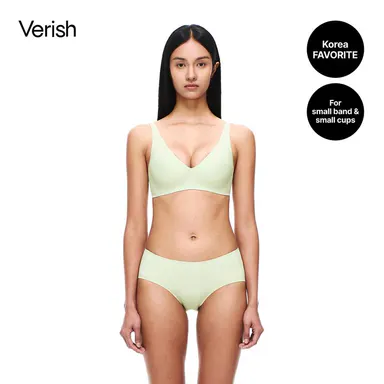 [VERISH] Cool Fit Bra Signature - SIZE UP RECOMMENDED - Seamless Wireless Everyday Bra for Women - 2.3cm Padded Breathable Cooling