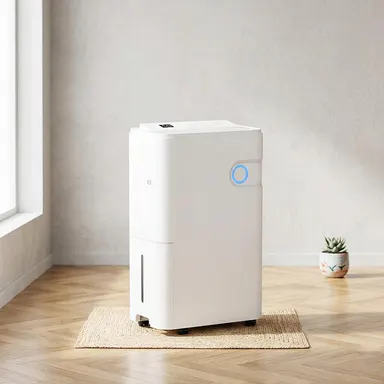 Pint Dehumidifier for Basement and Large Rooms, Water Tank, with Pump, Auto Shut-Off, and Intelligent Humidity Control