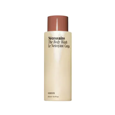 Nécessaire The Body Wash — Multi-Enzyme Shower Gel Cleanser for Women + Men — Non-Comedogenic Body Wash with Niacinamide. 250 ml/8.4 fl oz