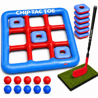 Chip Tac Toe by Golf Pong: Tic Tac Toe Golf Game for Backyard and Pool Parties and Beach Days