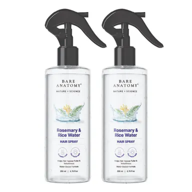 Rosemary & Rice Water Hair Spray- 200ml Pack of 2
