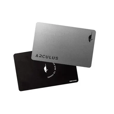 Arculus Crypto and NFT Cold Storage Wallet - Secure Data Storage Device with Private Key Encryption, Metal Key Card, Biometric Lock, NFC Tap, CC EAL6+ Secure Element Technology for Crypto Management (Computers & Office Equipment), Security