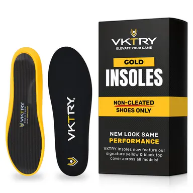 VKTRY Non-Cleated Gold Carbon Fiber Performance Insoles