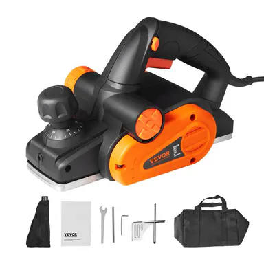 【Summerfinds】VEVOR Electric Hand Planer 3-1/4\" width Corded Electric Hand Planer16500 RPM High-Speed Powerful Electric Handheld Planers for WoodworkingWood Chamfer DIYSmooth Finish Carpentry ToolFCC-SDoC