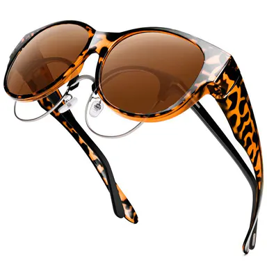 HAOLOTA Women's Oversized Cat Eye Fit Over Polarized Sunglasses - UV400 Protection, TR90 Frames, TAC Lenses, Trendy Fashion Shades, Accessories for Women, Stylish Accessories, Summer Travel Essentials