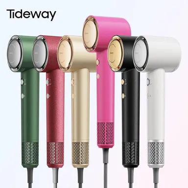 Tideway H11 Plasmix High-Speed Multifunctional Hair Dryer - Plasma Ionic Scalp Care Beauty Product with Intelligent Temp Control, Self-Cleansing, Anti-Static, Frizz-Free, Heat Protection, Cooling, Ionizer, Ideal Mom Gift for Summer Hair Styling
