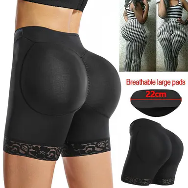 Premium Large Pads Butt Lifting Panties Hip Padded Body Shaper Seamless Big Booty Underwear Women Butt Lifter Padded Lace Shapewear