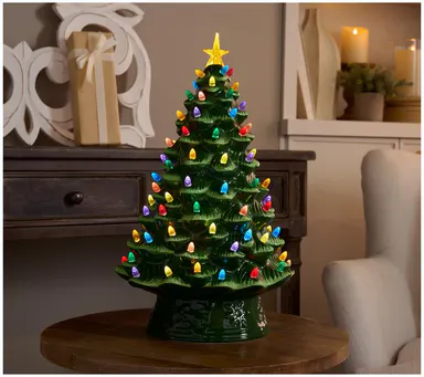 Mr. Christmas 18\" Ceramic Nostalgic Tree