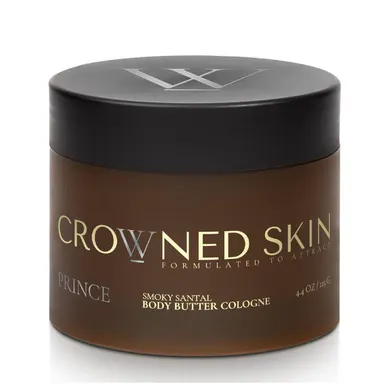 Crowned Skin Prince Body Butter | Smoky Santal | 100G | Organic Shea Jojoba Blend | Moisturizing | Fragrance | Hydrating