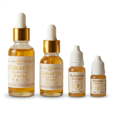Pure Organic Melipona (Meliponini) Honey - Chumelito, Jimerito, Doncella Varieties - Natural Unique Flavor from Guatemala, Rich in Antioxidants, Nutrient-Dense Sweet Staple