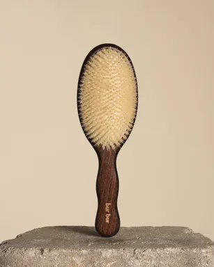 Bur Bur Mermaid Brush - Essential Brush with Ethically Sourced Bristles & Natural Rubber Cushion for Medium to Thick Hair