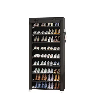 UDEAR 10 Layer Shoe Rack Organiser with 9 Shelves, Dust-Proof Cover, Installation #Summerwins/#fathersdaygift/#Summer garden
