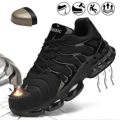 Steel Toe Shoes for Men Indestructible Work Shoes Lightweight Steel Toe Sneakers Women Safety Shoes Puncture Proof Composite Toe Shoes