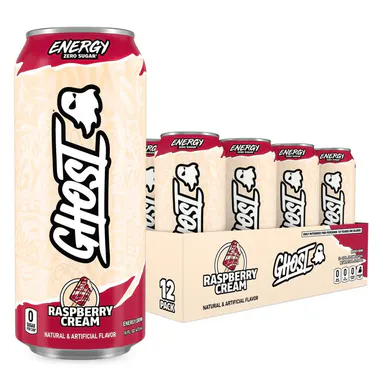 GHOST ENERGY DRINKS - 16oz Cans - Energy & Focus & No Artificial Colors - L-Carnitine & Taurine - Gluten-Free & Vegan  Natural Sport Beverage