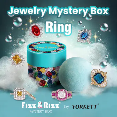 Fizz & Rizz Mystery Box of Ring - Fashion Jewelry Mystery Box - Secret Jewelry - Bubble Bomb - Surprise Gift