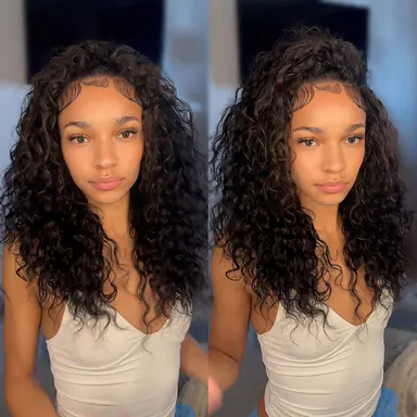 Mscoco Hair Effortless Beach Curly Lived-In Wave Half wig V-Part Wig With Adjustable Drawstring Easy To Wear  Natural Looking Wig #Sohochic