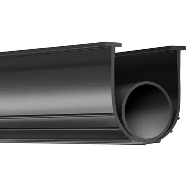 【toolupgrade】VEVOR Heavy-Duty Garage Door Bottom Seal Strip, U+O-Ring Combination with Aluminum Plate, 16 ft Long Weatherproof Seal with 5/16in T-Ends & 3.75in Width, Insulation for Shops, Easy Installation, Blocks Air, Moisture, Dust, Insects, Black
