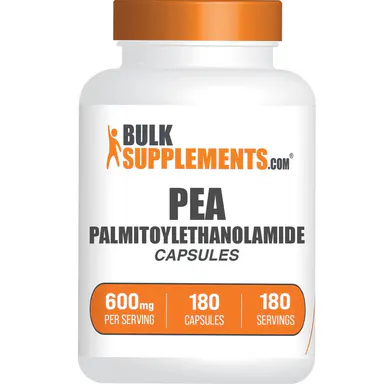 BulkSupplements - Palmitoylethanolamide (PEA) Capsules - Immune Support - Joint Health - 180 Capsules - 600mg per Serving