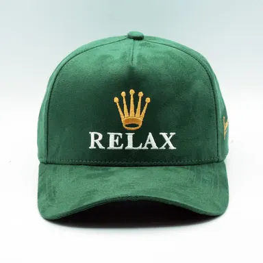 MOJA BASICS Relax Premium A-Frame Snapback Adjustable Hat Full Suede Look One Size Fits Most USA Embroidery MULTIPLE COLORS Deep Green Natural Deep Green - Handcrafted Cap Snapback Cap Personalized Dad Hat