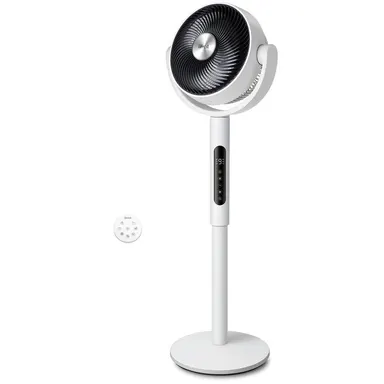 Levoit Corebreeze R432 Multifunctional Portable Tower Rotating Body Fan - Silent Adjustable, DC Motor, 9 Speeds, 20dB, 82ft Range, Sensor, Timer, Pedestal & Tabletop Modes, Remote, Fan for Bedroom, Apartment Stuff, Room Appliances, Silent Adjustable Fan