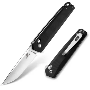 #backtoschool MOSSY OAK Folding Pocket Knife, 3.5-Inch D2 Steel Drop Point Blade, G10 Handle, Small EDC Knife with Belt Clip for Camping, Hiking