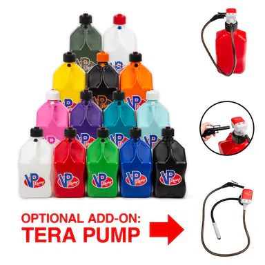 **2 PACK** VP Racing 5.5 Gallon Plastic Utility Jug – Heavy-Duty Motorsport Storage Container | Durable, Leak-Proof & Ergonomic Design Quick-Flow Spout, Automotive Vehicle Tool,  Automotive Maintenance Tools,  Automotive Repair Tools