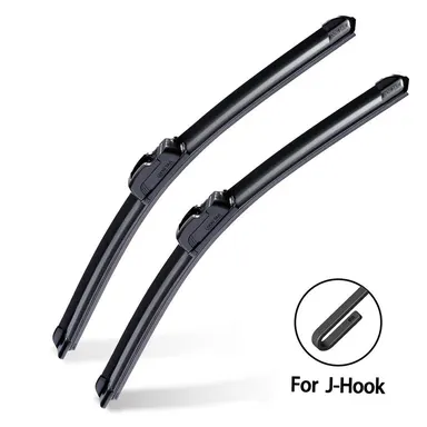 DOG TAIL All-Season Windshield Wiper Blades for J-Hook Wiper Arm Zero Noise Zero Streaks OEM Quality Classic Auto Accessories Car Parts Automotive Replacement
